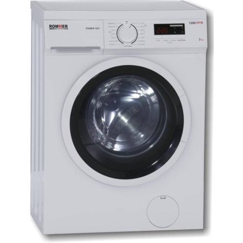 Lavadora Rommer 7kg 1200rpm Clase D 40cm POWER1207