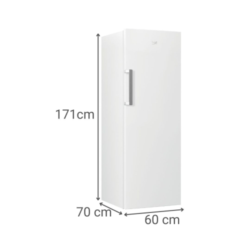 Congelador Vertical Beko No Frost Clase E 171x60cm Blanco RFNE290L41W
