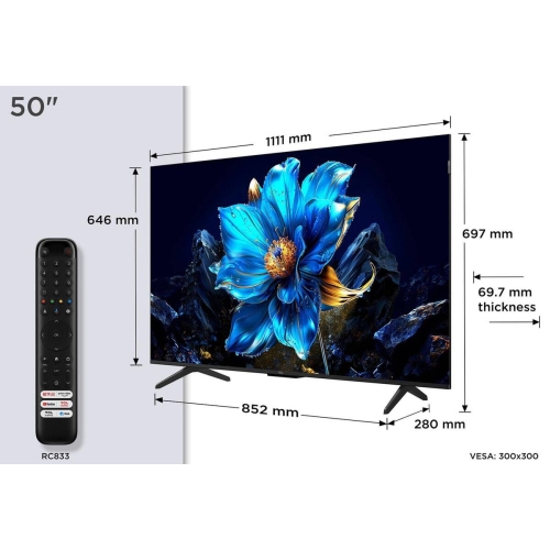 Televisor TCL QLED 50" 4K 50P7K 5901292525941