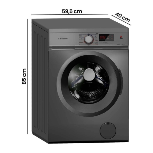 Lavadora INFINITON 6kg 1000rpm Clase D WM-D61DPE