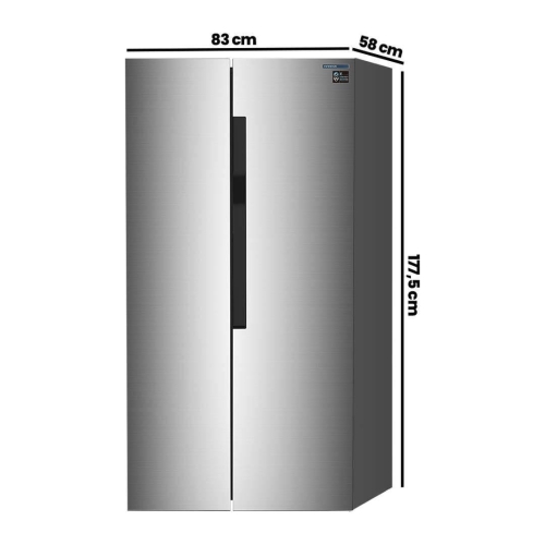 Frigorífico Side by Side INFINITON No Frost Inox 410L E SBS-456A78XEL