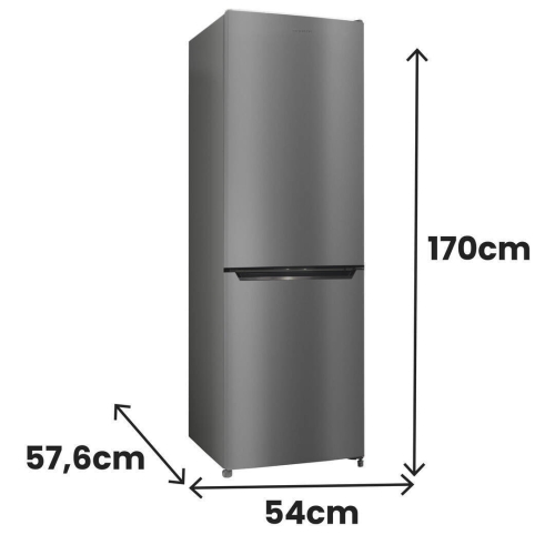 Frigorífico Combi INFINITON No Frost Inox E 231L FGC-236C70XEM