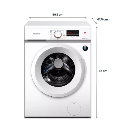 Lavadora INFINITON 7kg 1400rpm Vapor A+++ WMD74AWT