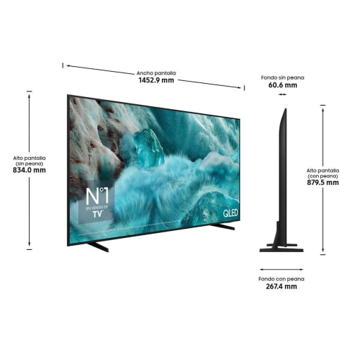 Televisor SAMSUNG 65" QLED 4K UHD Smart TV 2025 TQ65Q7F4AU