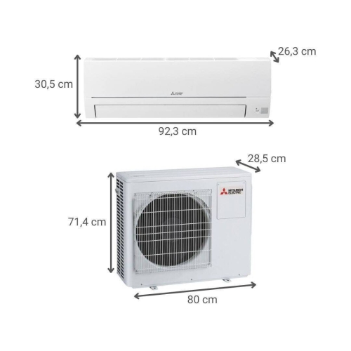 Aire Acondicionado Split Mitsubishi MSZHR71VFK 6100 Fg A++/A+++ con WiFi Filtro Purificador 33dB