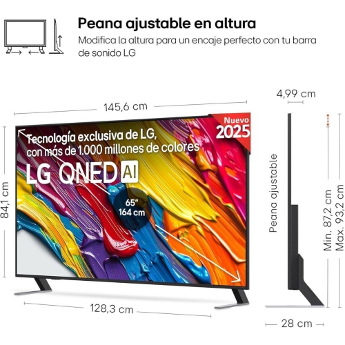 Televisor 65" LG QNED 4K 60Hz Smart TV AI 65QNED84A6C