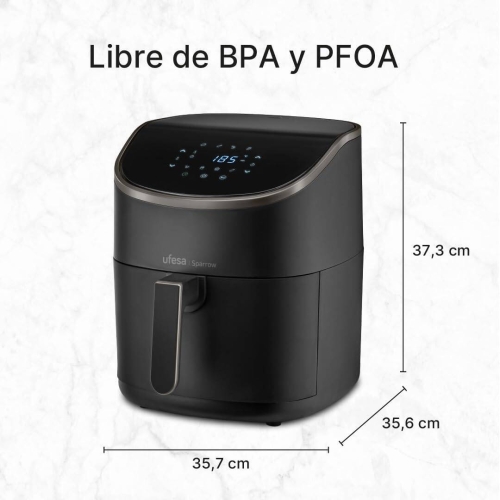 Freidora sin Aceite UFESA 6L 1700W Táctil 8 Programas SPARROW
