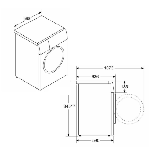 Lavadora BALAY 9kg 1400rpm A+++ Acero Antihuellas 3TS495XS