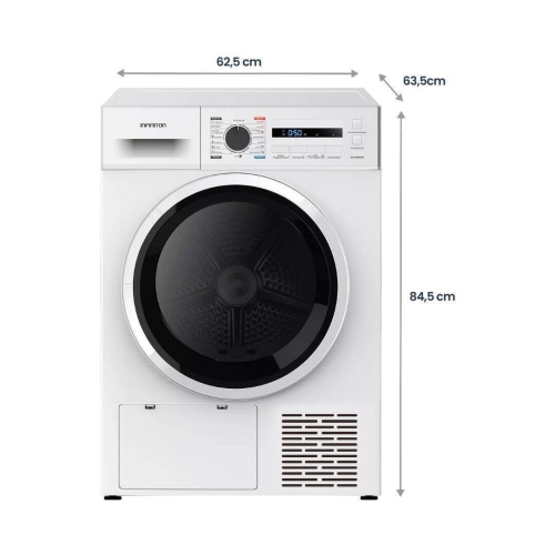 Secadora Bomba de Calor 8 kg Clase B Motor Inverter INFINITON SDBC8EWN