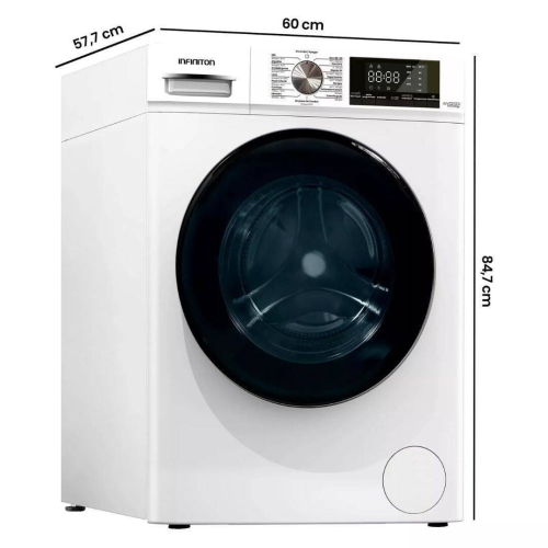 Lavadora 10 kg 1400 rpm Clase A Inverter Función Vapor INFINITON WMS14BAL