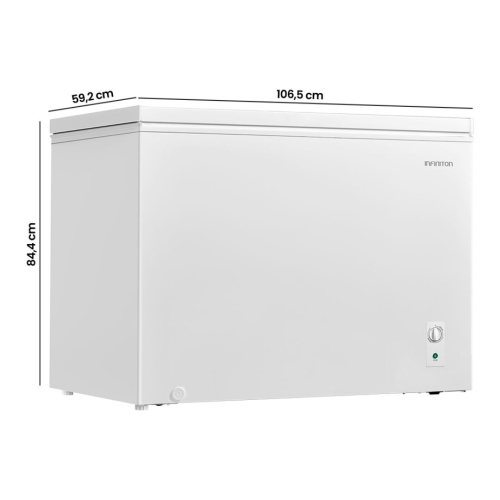 Congelador Horizontal INFINITON 293L Clase E CH30H85BEH