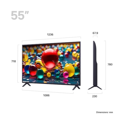 Televisor UHD 55" Smart TV AI 4K DOLBY LG 55UA74006LB