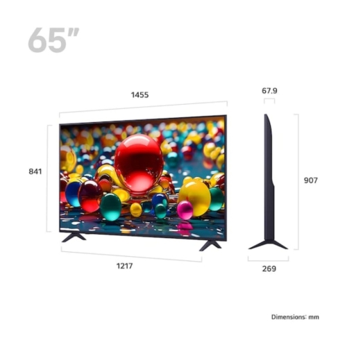 Televisor UHD 65" Smart TV AI 60 Hz 4K DOLBY LG 65UA74006LB