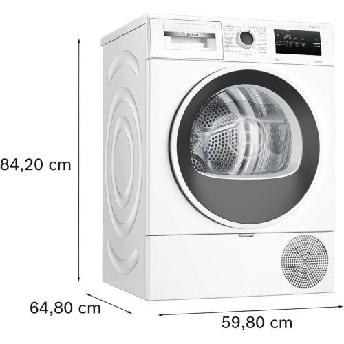 Secadora de Bomba de Calor 8 Kg con Display BOSCH WTR85V00ES