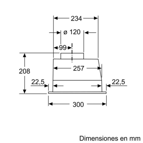 Campana Integrable BALAY Acero Inoxidable LED 3BF263NX