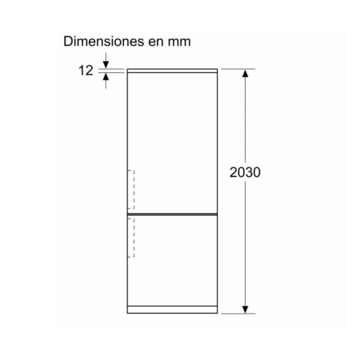 Frigorífico Combi Cristal Negro No Frost de 203 cm BALAY 3KFD855NI