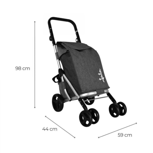 Carro de Compra Plegable con Bolsa Térmica JATA HCAR2502
