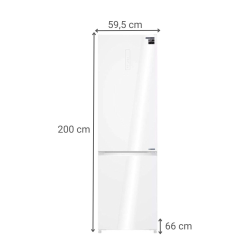 Frigorífico Combi Infiniton FGC403C20WDC 405L No Frost Cristal Blanco Inverter