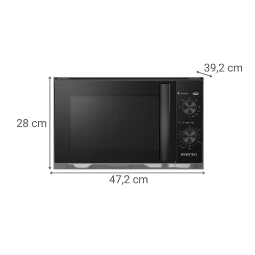 Microondas con Grill 25L 800W Negro INFINITON MWGB2590