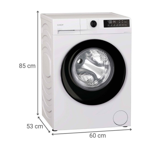 Lavadora Candy 8 Kg 1400 RPM GD48SB6S Prowash 300 Fondo Reducido Clase A