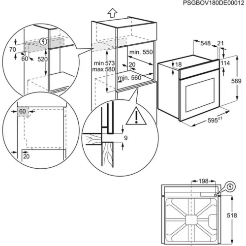 Horno Multifunción Pirolítico Vapor A++ AEG TR6PB531SB