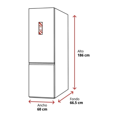 Frigorífico Combinado BALAY 3KFD655BI No Frost 186 cm Clase D
