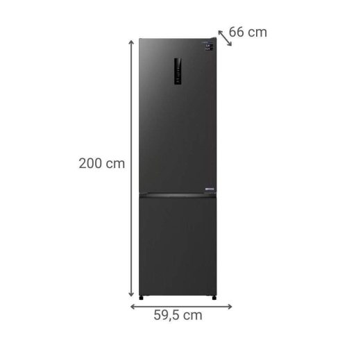 Frigorífico Combi INFINITON FGC403C20DDK 200x60 Dark Inox No Frost Inverter