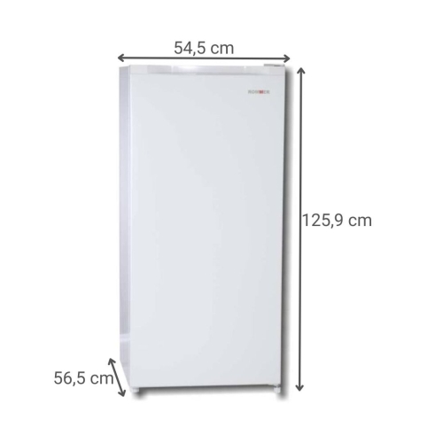 Congelador Vertical ROMMER CVE121 145L Blanco Clase E Silencioso