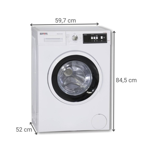 Lavadora ROMMER PRACTICA1106 6 Kg 1000 RPM Clase A Eficiente