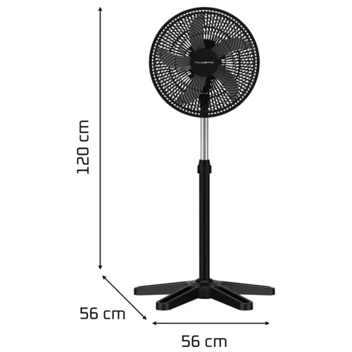 Ventilador de Pie ROWENTA Negro 3 Velocidades VU3110F3