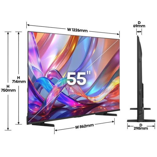 Televisor 55 Pulgadas QLED 4K Smart TV HISENSE 55Q7S