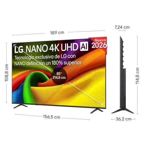 Televisor LG 85” 4K NanoCell Smart TV 85NU850B6LA