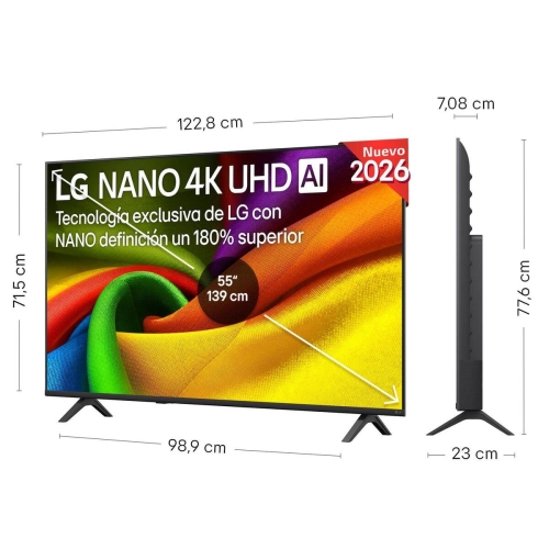Televisor LG 55” 4K NanoCell Smart TV 55NU850B6LA