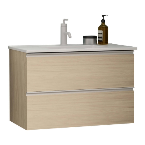 Mueble de Baño 80 cm con Lavabo en color Roble Malmo WABI