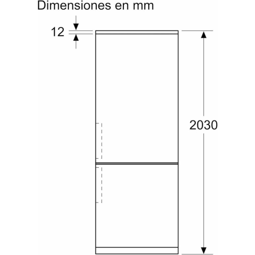 Frigorífico Combinado No Frost Cristal Blanco BALAY 3KFC869BI