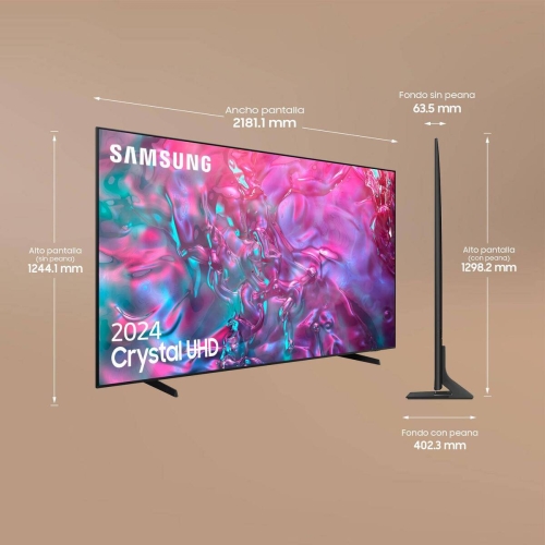 Televisor SAMSUNG 98" 4K UHD TU98DU9005KXXC