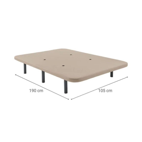 Base Tapizada 3D de 105x190 cm COVADONGA Color Beige