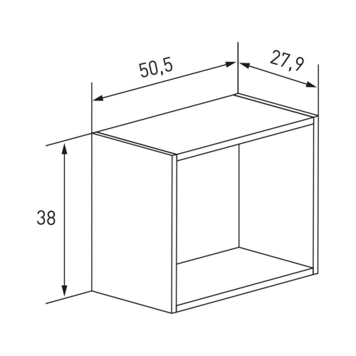 Estantería Cubo de 50,5 cm AURA