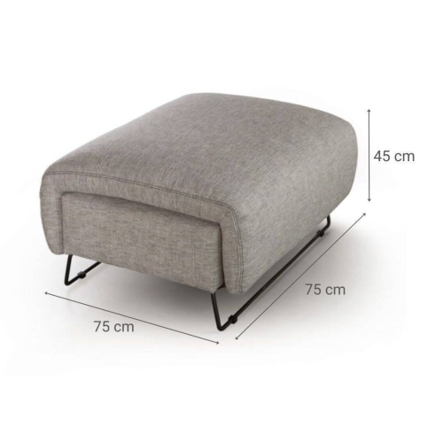 Pouff Decorativo de 75 cm ASHLEY
