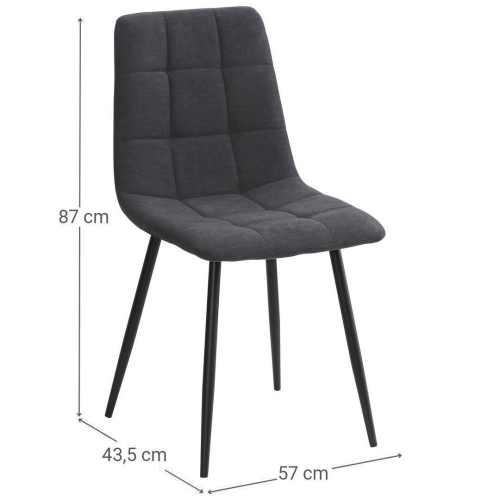 Silla de Comedor Tapizada FLORA