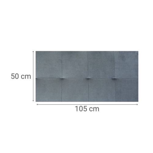 Cabecero en Tela Gris Diseño Capitoné 105 cm JENSEN II MBLCAB0000019