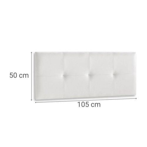 Cabecero en Polipiel Blanca Diseño Capitoné 105 cm JENSEN II MBLCAB0000022