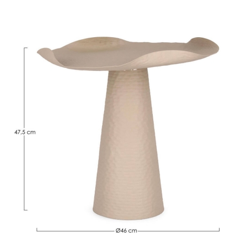 Mesa Auxiliar en Aluminio Acabado Mate BEIGE LALITA 0747136