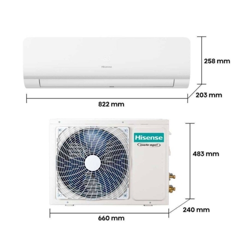 Aire acondicionado Hisense KC35LR03 Split Inverter WiFi Smart 3010 Frigorías