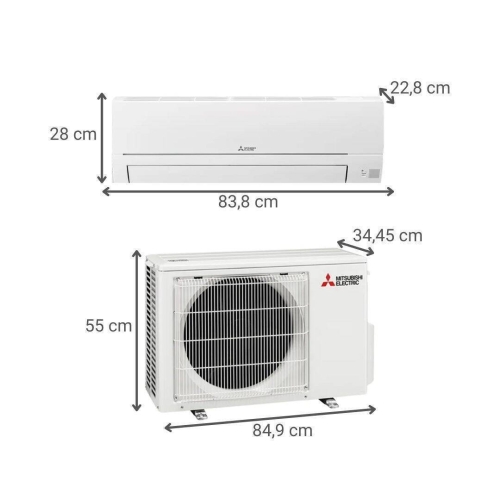 Aire acondicionado Mitsubishi MXZ-HR2525E40VFK Multi Split 2x1 WiFi 2250+2250 Frigorías