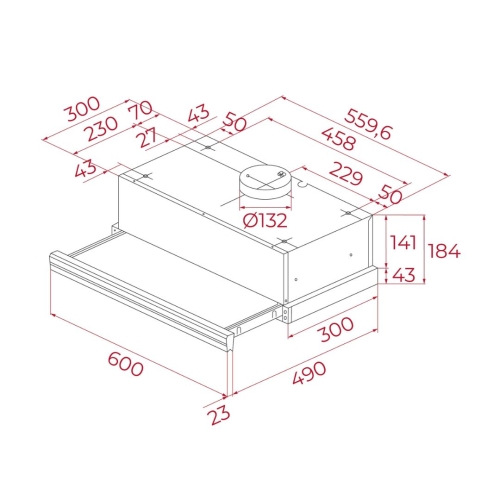 Campana Extraíble Teka CNL 6400.2 Inox 60cm 113070006