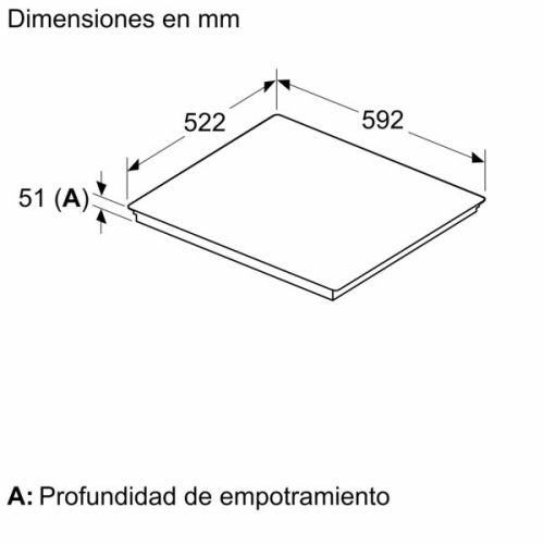 Encimera Inducción BOSCH 3 Zonas FlexInducción 28cm PVJ631HC1E