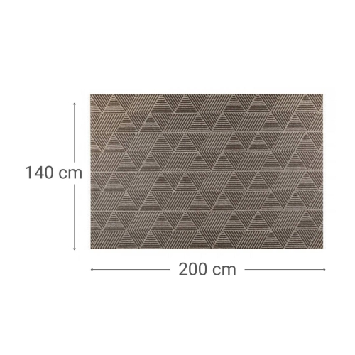 Alfombra de Tejido de Vinilo Geom Panal 140x200