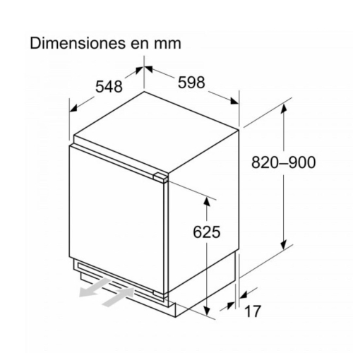 Congelador BALAY integrable No Frost 85L 3GUE033F