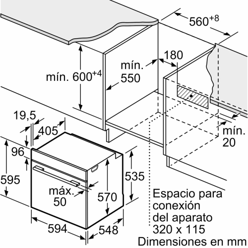 Horno Balay Multifunción Encastrable 60cm Blanco 3HB2010B0